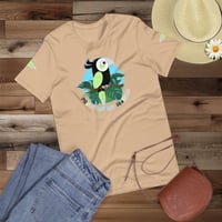Image 4 of Agender Pride Bird Unisex T-shirt
