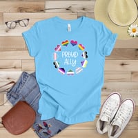 Image 4 of Proud Ally Unisex T-shirt