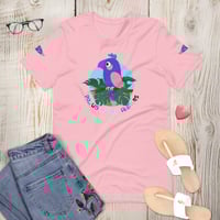 Image 6 of Genderqueer Pride Bird Unisex T-shirt