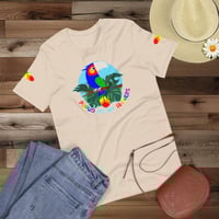 Image 5 of Rainbow Pride Bird Unisex T-shirt