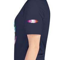 Image 7 of Lesbian Pride Bird Unisex T-shirt