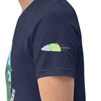 Image 7 of Agender Pride Bird Unisex T-shirt