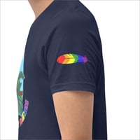 Image 7 of Rainbow Pride Bird Unisex T-shirt
