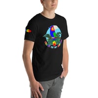 Image 12 of Rainbow Pride Bird Unisex T-shirt