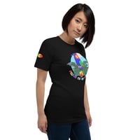 Image 14 of Rainbow Pride Bird Unisex T-shirt