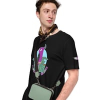Image 15 of Asexual Pride Bird Unisex T-shirt