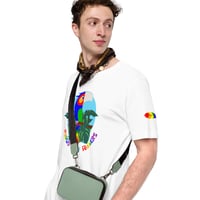 Image 15 of Rainbow Pride Bird Unisex T-shirt