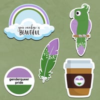Genderqueer Pride Sticker Collection