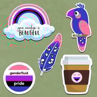 Genderfluid Pride Sticker Collection