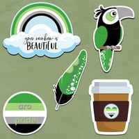Aromantic Pride Sticker Collection