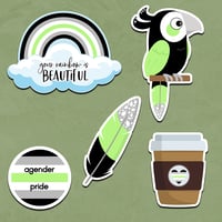 Agender Pride Sticker Collection-860b56ba