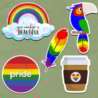 Pride Rainbow Sticker Collection
