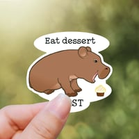 Image 2 of Dash Eat Dessert First Vinyl Sticker