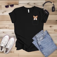 Image 6 of Pocket Corgi Unisex T-shirt