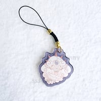 Image 3 of Black Pearl Phone Charm