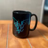 Dancing Batcat Black Mug