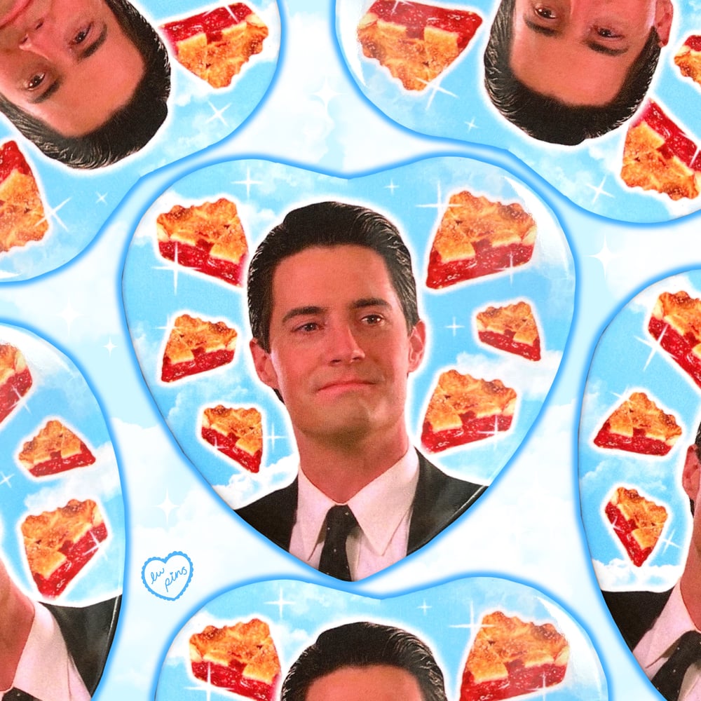 Dale Cooper “this must be where pies go when they die” Heart Badge 