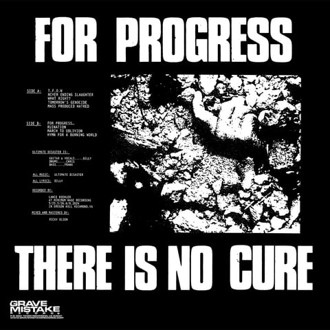 Image of ULTIMATE DISASTER - "For Progress..." Lp 