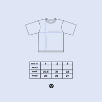 Image 3 of White Sheer Military Tee (Cropped)