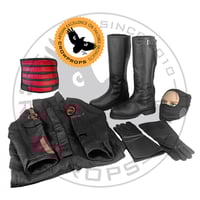 Image 1 of Inferno Full Combo (Flightsuit, Pauldron, Long Boots, Gloves and FREE Balaclava)