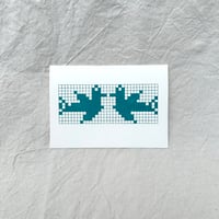 Image 1 of Teal Doves Card