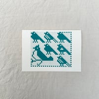 Image 1 of Teal Robins Card