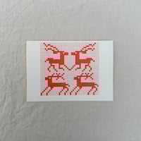 Image 1 of Red Reindeers Card