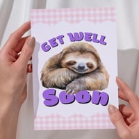Get Well Soon Sloth Greeting card