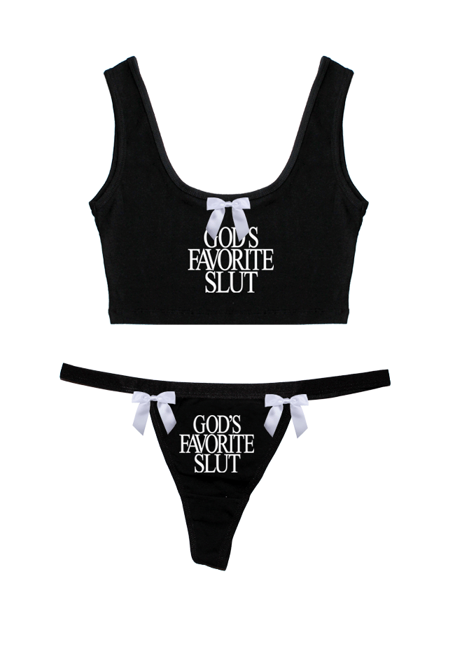 Image of HEAVENLY SLUT SCOOP NECK TOP SET