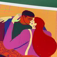 Image 2 of 'The Kiss' Giclée Print 