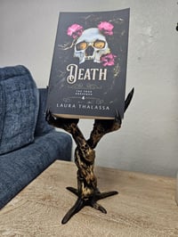 Image 1 of Witch hands Book Holder – The forbidden -Gothic Skeleton Hand Stand