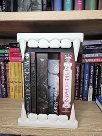 Image 1 of Vampire-Themed Book Nook – Gothic Bookshelf Decor with Storage Drawer