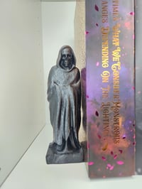 Image 1 of The Eternal Watcher Bookend Set – Gothic Hooded Guardian Statue