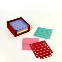 Image 1 of Post-It Note Holder with Stencil | Sticky Note Organizer & Checklist Stencil 