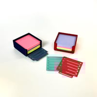 Image 2 of Post-It Note Holder with Stencil | Sticky Note Organizer & Checklist Stencil 