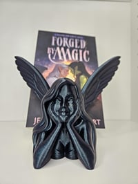 Image 2 of Fairy Tale Keeper Book Display – Winged Book Holder, Fits Books- Tablets Up to 1.75” Thick