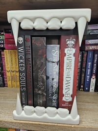 Image 2 of Vampire-Themed Book Nook – Gothic Bookshelf Decor with Storage Drawer