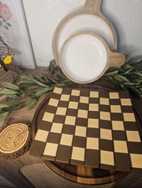 Image 3 of Forest-Inspired Chess Set | Roll-Up Log Design