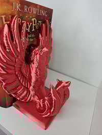 Image 3 of Phoenix Bookend – Firebird Bookshelf Decor 