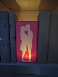 Image 4 of Romance Book Nook – Tea Light Bookshelf Box