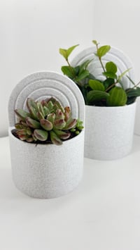 Image 7 of Bookend Planter with Water Catch Tray –Modern Bookshelf Plant Holder
