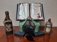 Image 6 of Witch Hands Spell Book Holder – Halloween Decor, Magical Book Stand