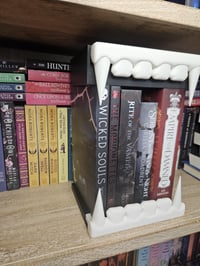 Image 6 of Vampire-Themed Book Nook – Gothic Bookshelf Decor with Storage Drawer