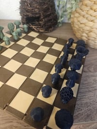 Image 7 of Forest-Inspired Chess Set | Roll-Up Log Design