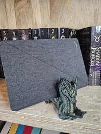 Image 7 of Book Wyrm Reading Dragon Display – Winged Book Holder 1.5 thick books