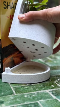 Image 4 of Bookend Planter with Water Catch Tray –Modern Bookshelf Plant Holder