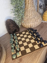 Image 8 of Forest-Inspired Chess Set | Roll-Up Log Design