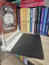 Image 8 of Vampire-Themed Book Nook – Gothic Bookshelf Decor with Storage Drawer