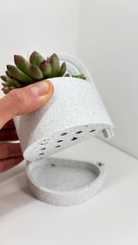 Image 10 of Bookend Planter with Water Catch Tray –Modern Bookshelf Plant Holder