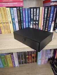 Image 9 of Vampire-Themed Book Nook – Gothic Bookshelf Decor with Storage Drawer